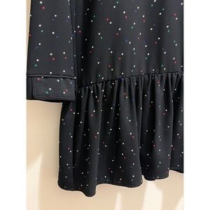 Zara dress with red blue and yellow star print, xs